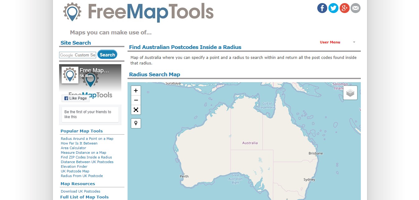 Free Map Tools