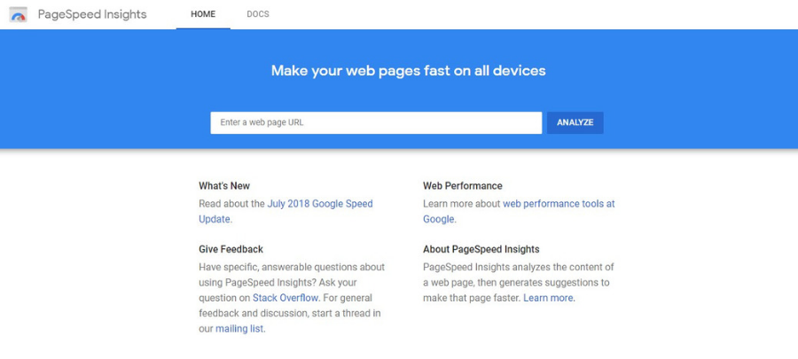 Google PageSpeed Insights