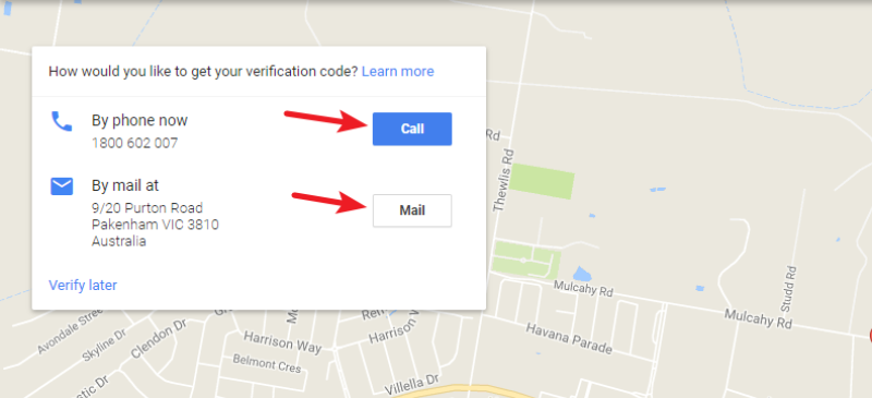 verification google my business listing