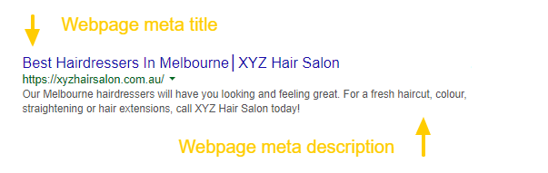 hairdressing meta tags