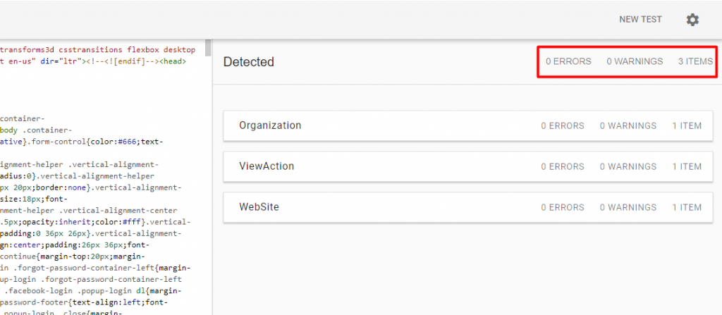 google structured data testing tool